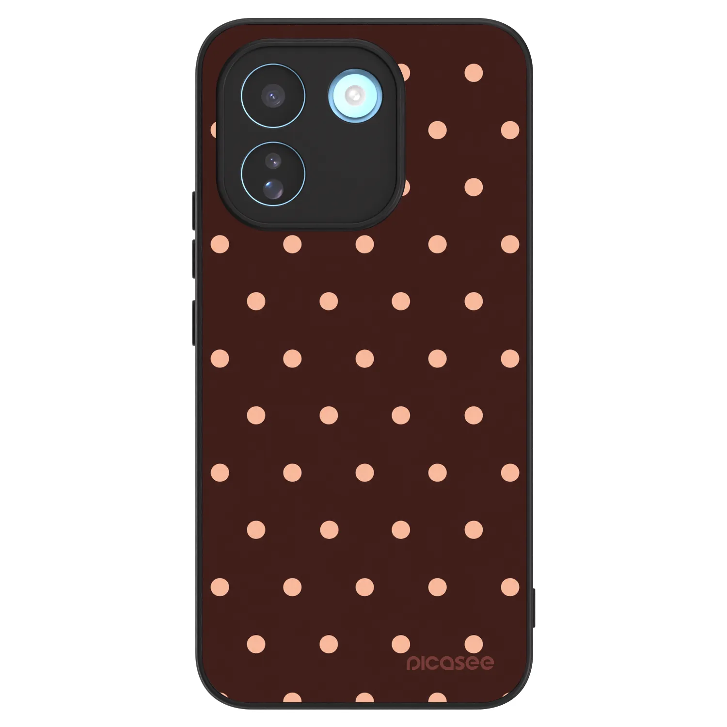 Picasee ULTIMATE CASE Xiaomi Redmi Note 17 Pro MAX 5G - készülékre - Peach Dots & Chocolate