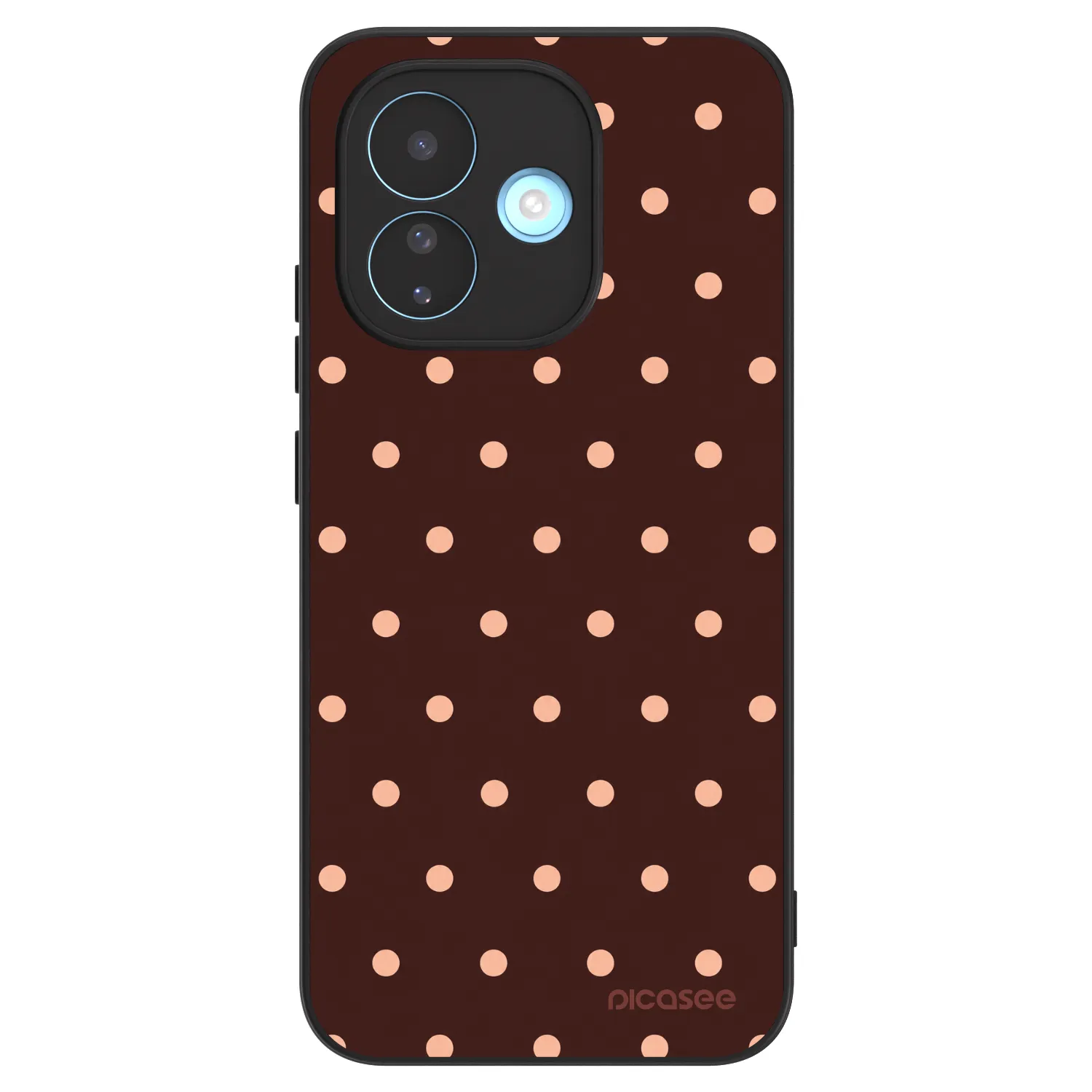 Picasee ULTIMATE CASE Xiaomi Redmi Note 17 Pro 5G - készülékre - Peach Dots & Chocolate