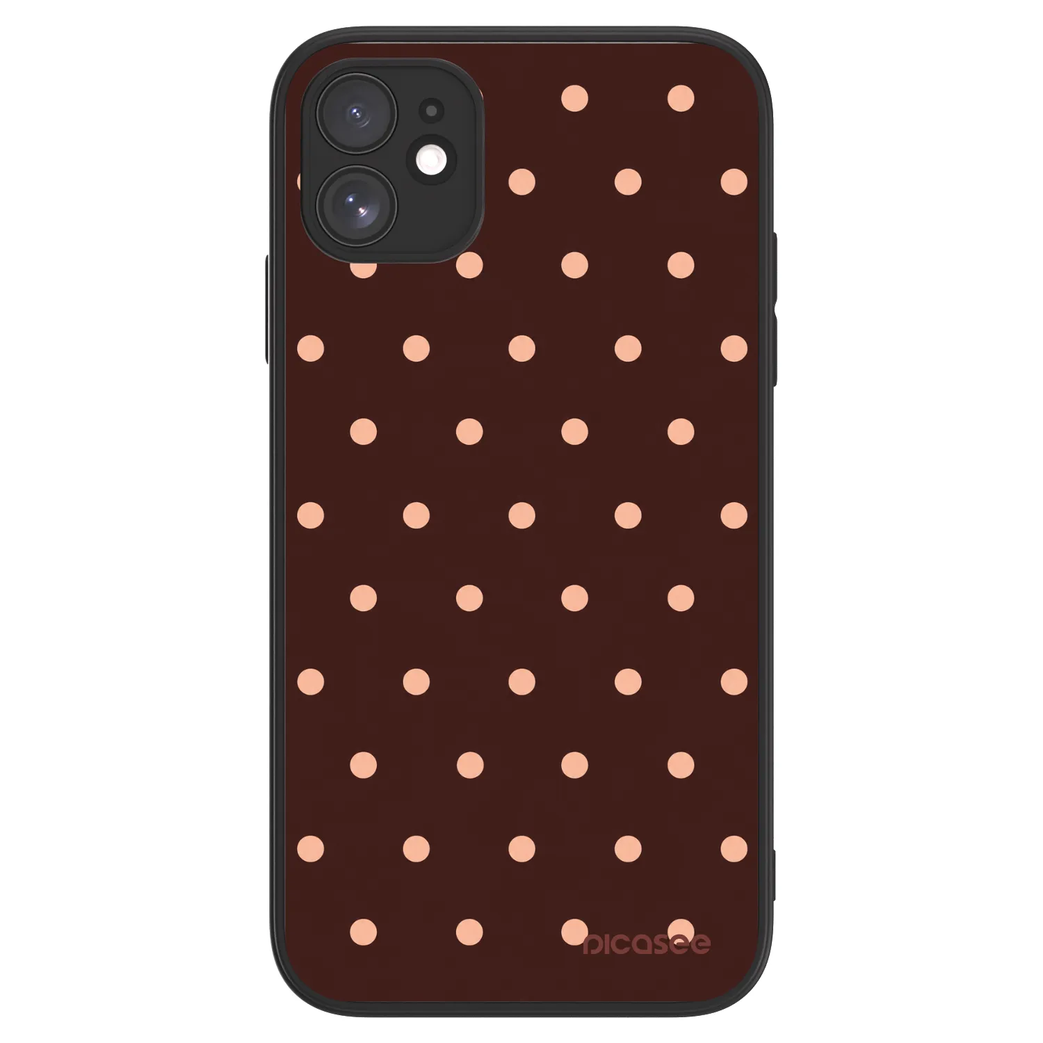 Picasee ULTIMATE CASE Apple iPhone 11 - készülékre - Peach Dots & Chocolate