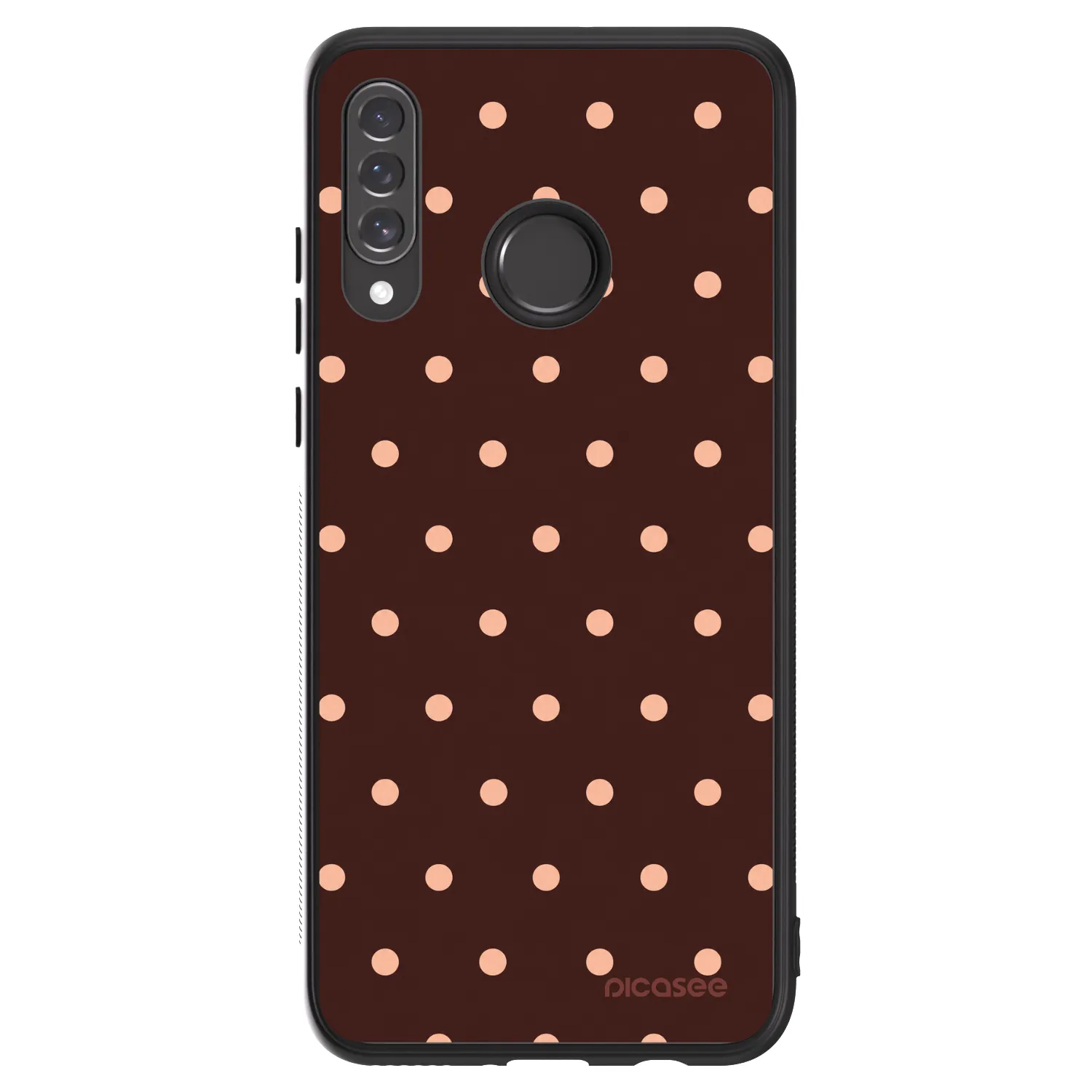 Picasee ULTIMATE CASE Huawei P30 Lite - készülékre - Peach Dots & Chocolate