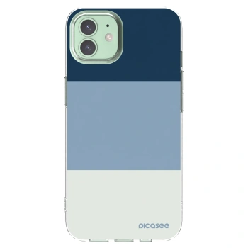 Picasee átlátszó szilikon tok az alábbi mobiltelefonokra Apple iPhone 12 - Coastal Blue