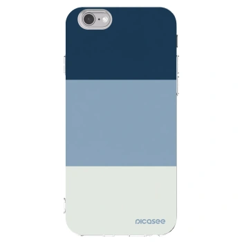 Picasee átlátszó szilikon tok az alábbi mobiltelefonokra Apple iPhone 6/6S - Coastal Blue