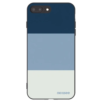 Picasee fekete szilikon tok az alábbi mobiltelefonokra Apple iPhone 7 Plus - Coastal Blue
