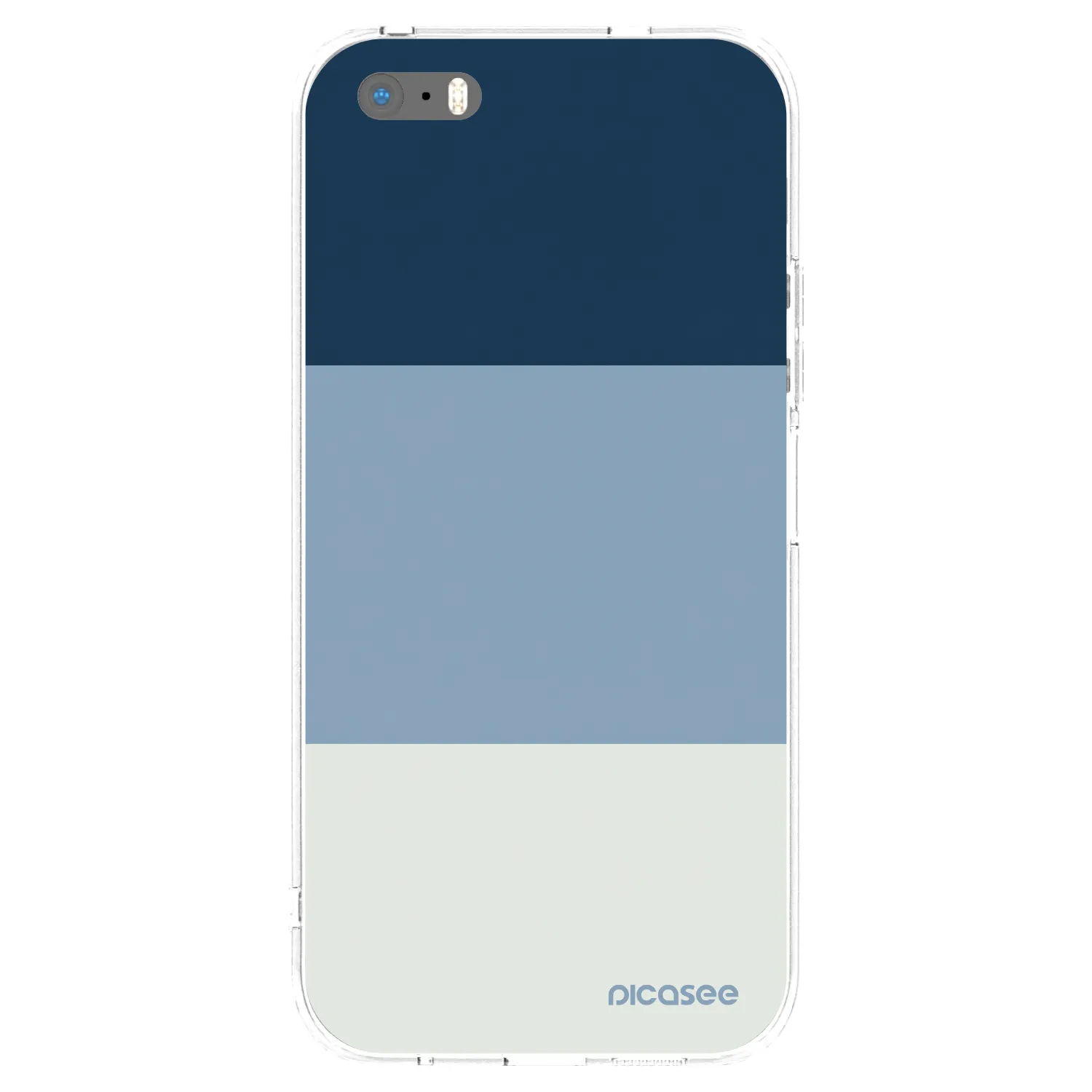 Picasee átlátszó szilikon tok az alábbi mobiltelefonokra Apple iPhone 5/5S/SE - Coastal Blue