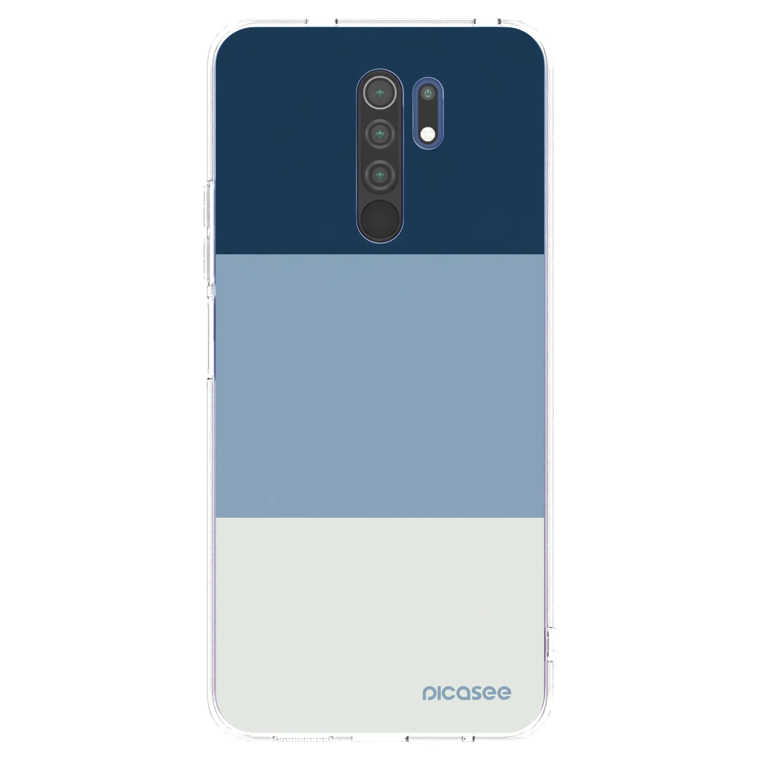 Picasee átlátszó szilikon tok az alábbi mobiltelefonokra Xiaomi Redmi 9 - Coastal Blue
