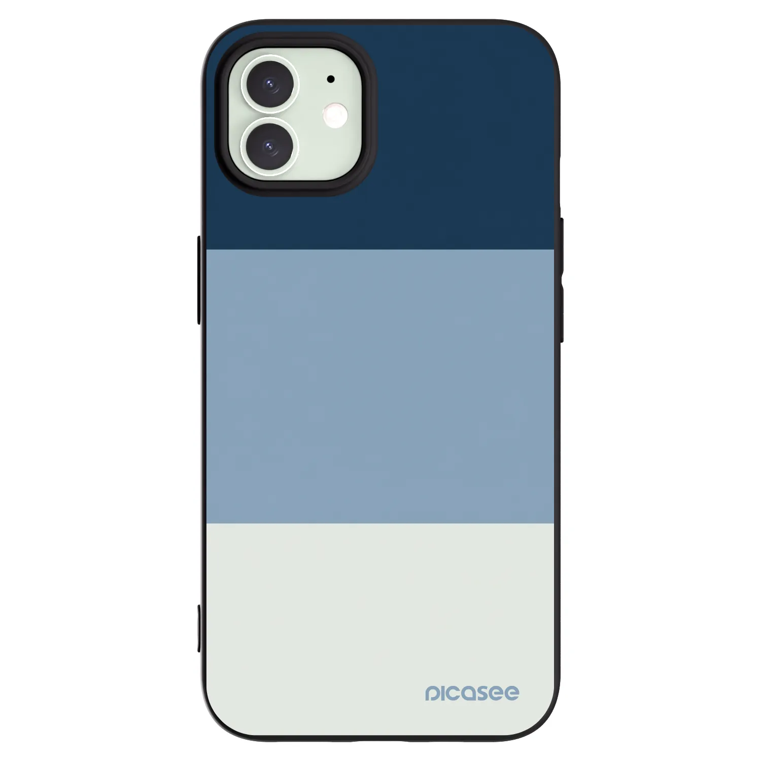Picasee fekete szilikon tok az alábbi mobiltelefonokra Apple iPhone 12 - Coastal Blue