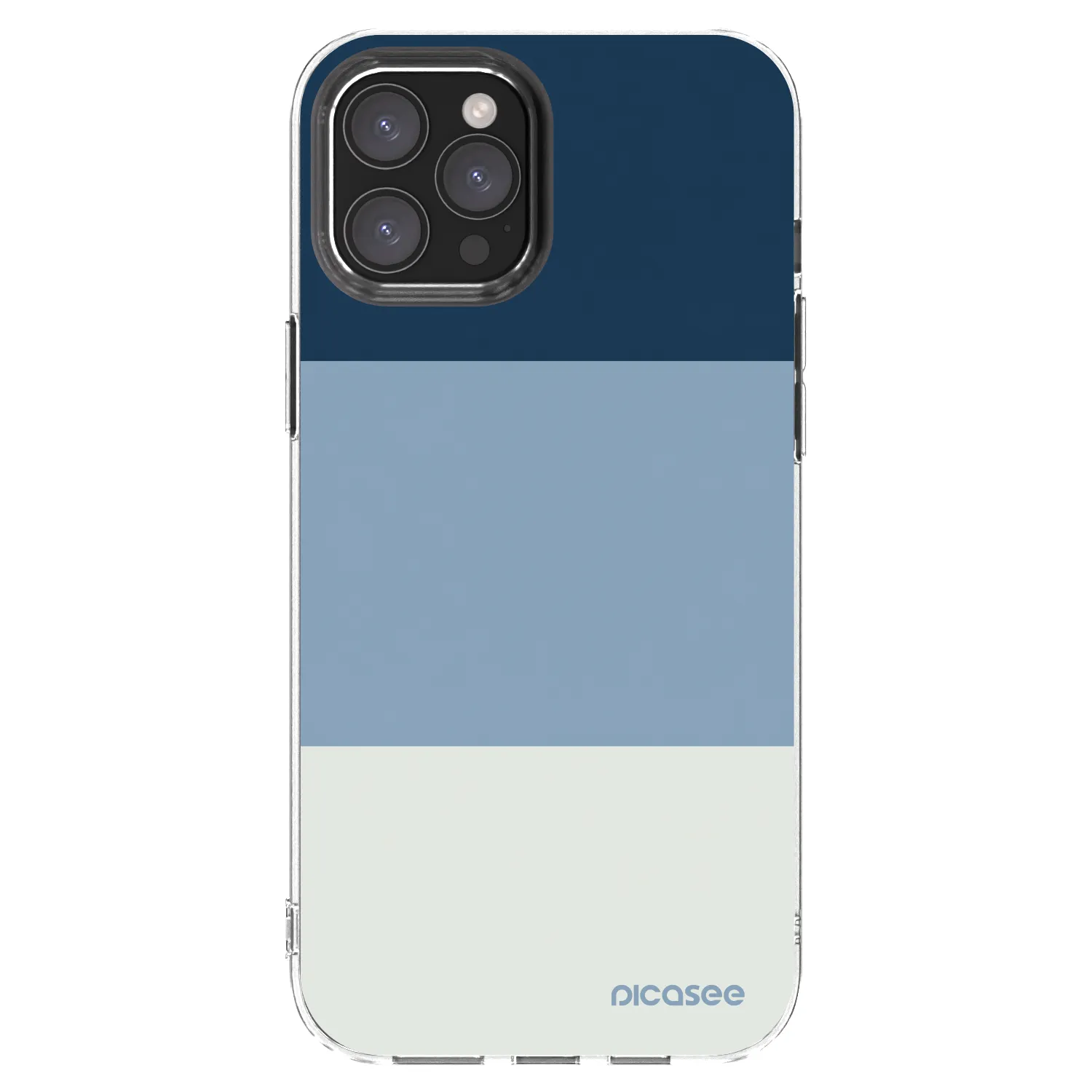 Picasee átlátszó szilikon tok az alábbi mobiltelefonokra Apple iPhone 12 Pro Max - Coastal Blue