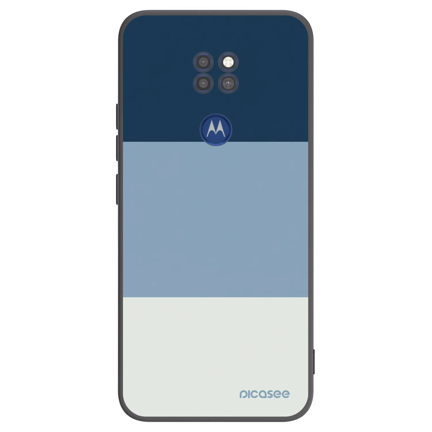 Picasee fekete szilikon tok az alábbi mobiltelefonokra Motorola Moto G9 Play - Coastal Blue
