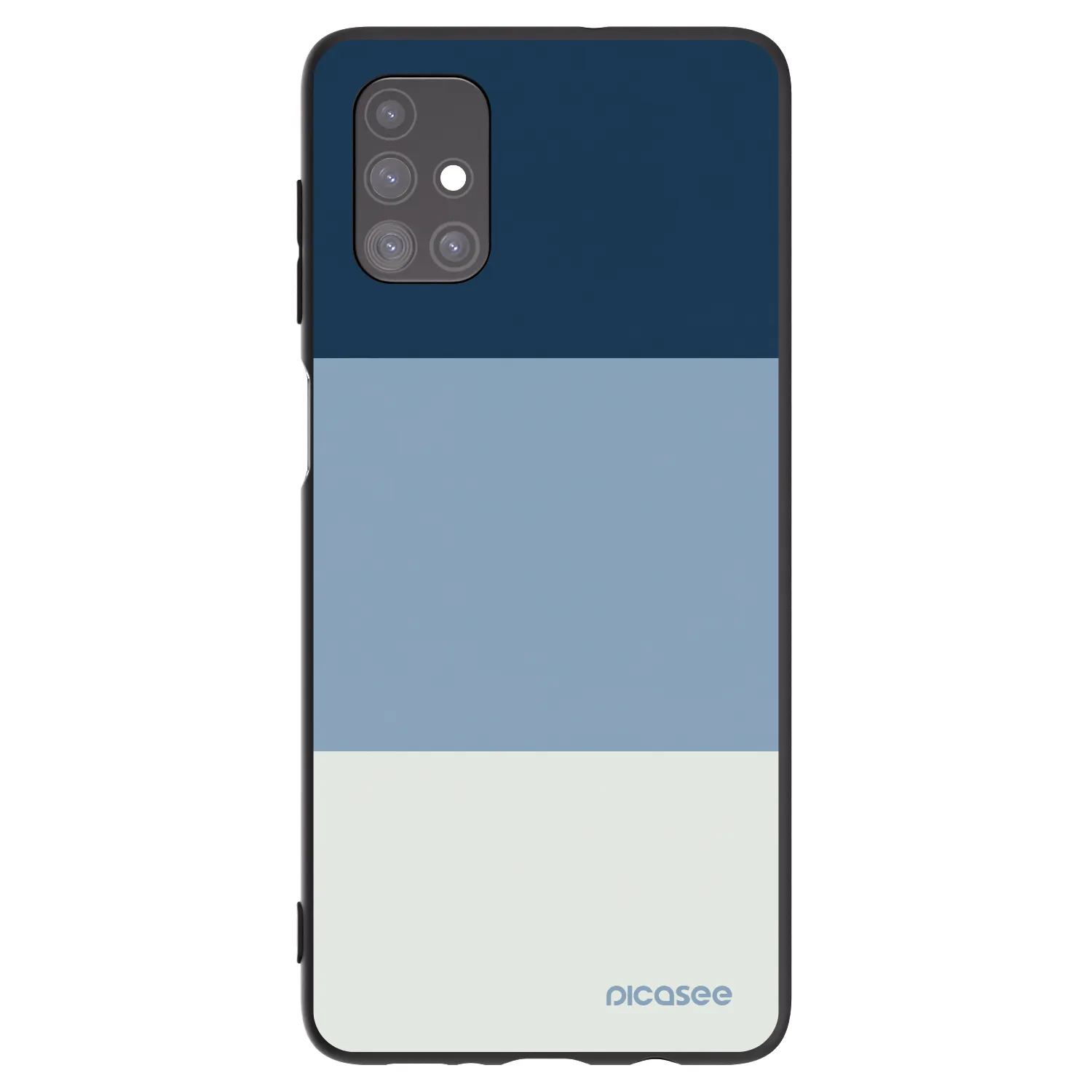 Picasee fekete szilikon tok az alábbi mobiltelefonokra Samsung Galaxy M51 M515F - Coastal Blue
