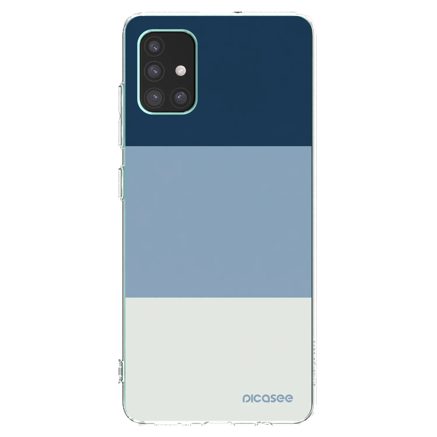 Picasee átlátszó szilikon tok az alábbi mobiltelefonokra Samsung Galaxy M51 M515F - Coastal Blue