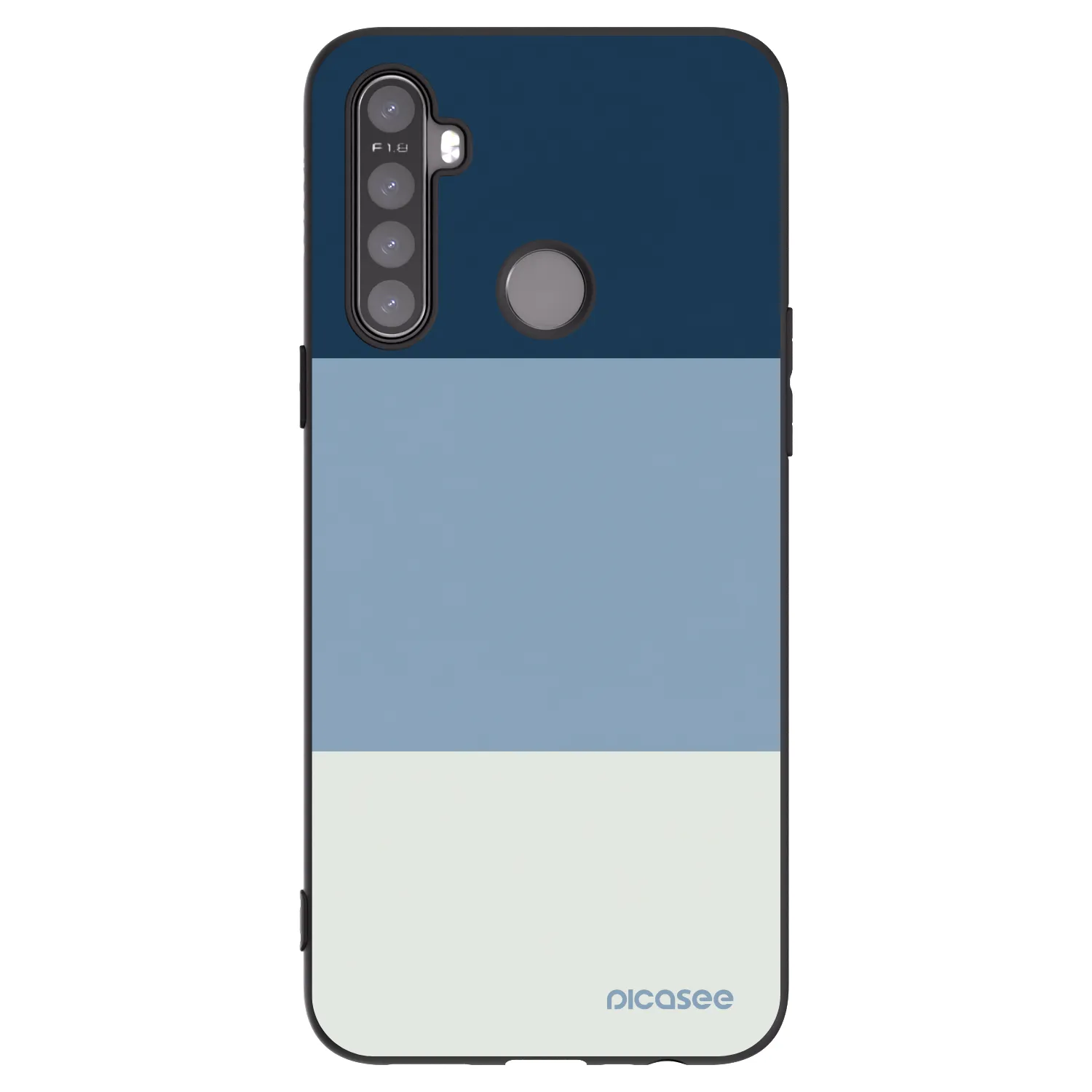 Picasee fekete szilikon tok az alábbi mobiltelefonokra Realme 6i - Coastal Blue