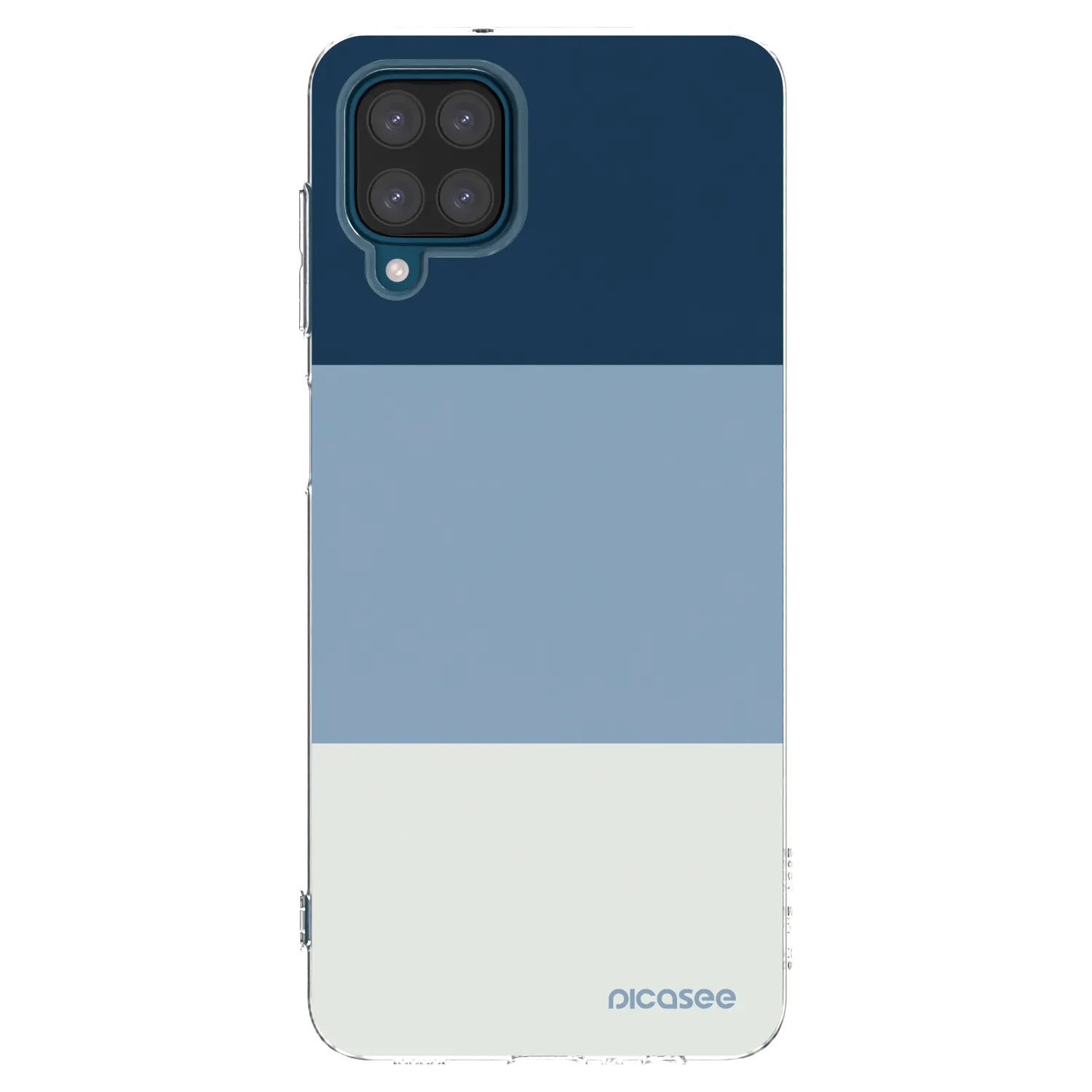 Picasee átlátszó szilikon tok az alábbi mobiltelefonokra Samsung Galaxy A12 A125F - Coastal Blue