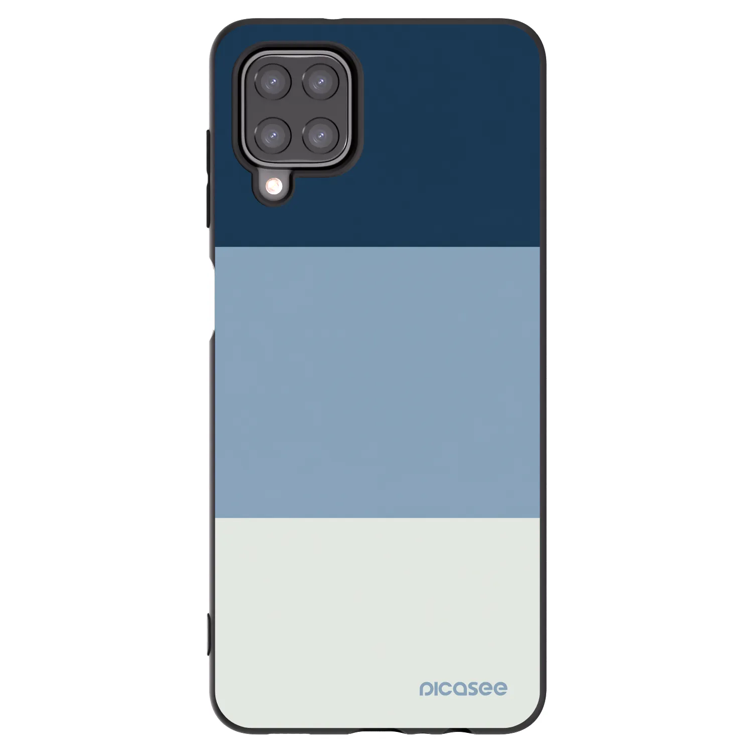 Picasee fekete szilikon tok az alábbi mobiltelefonokra Samsung Galaxy A12 A125F - Coastal Blue