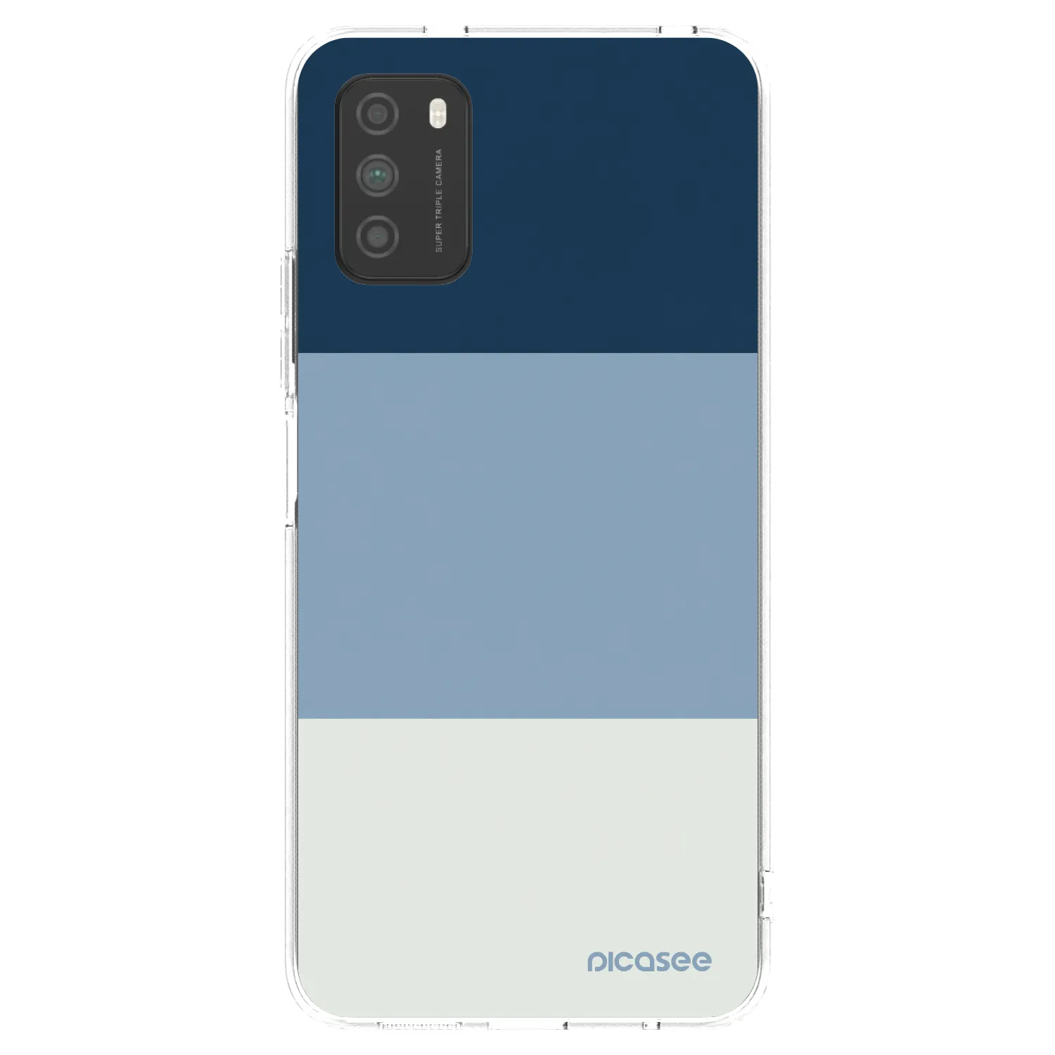 Picasee átlátszó szilikon tok az alábbi mobiltelefonokra Xiaomi Poco M3 - Coastal Blue