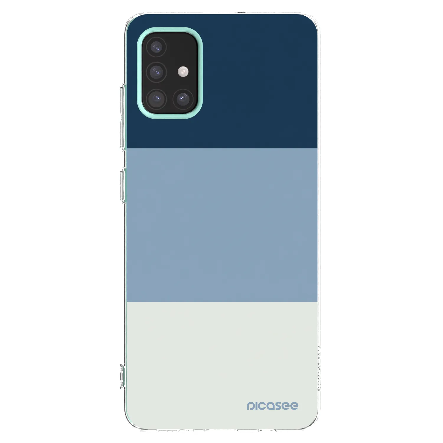 Picasee átlátszó szilikon tok az alábbi mobiltelefonokra Samsung Galaxy M31s - Coastal Blue