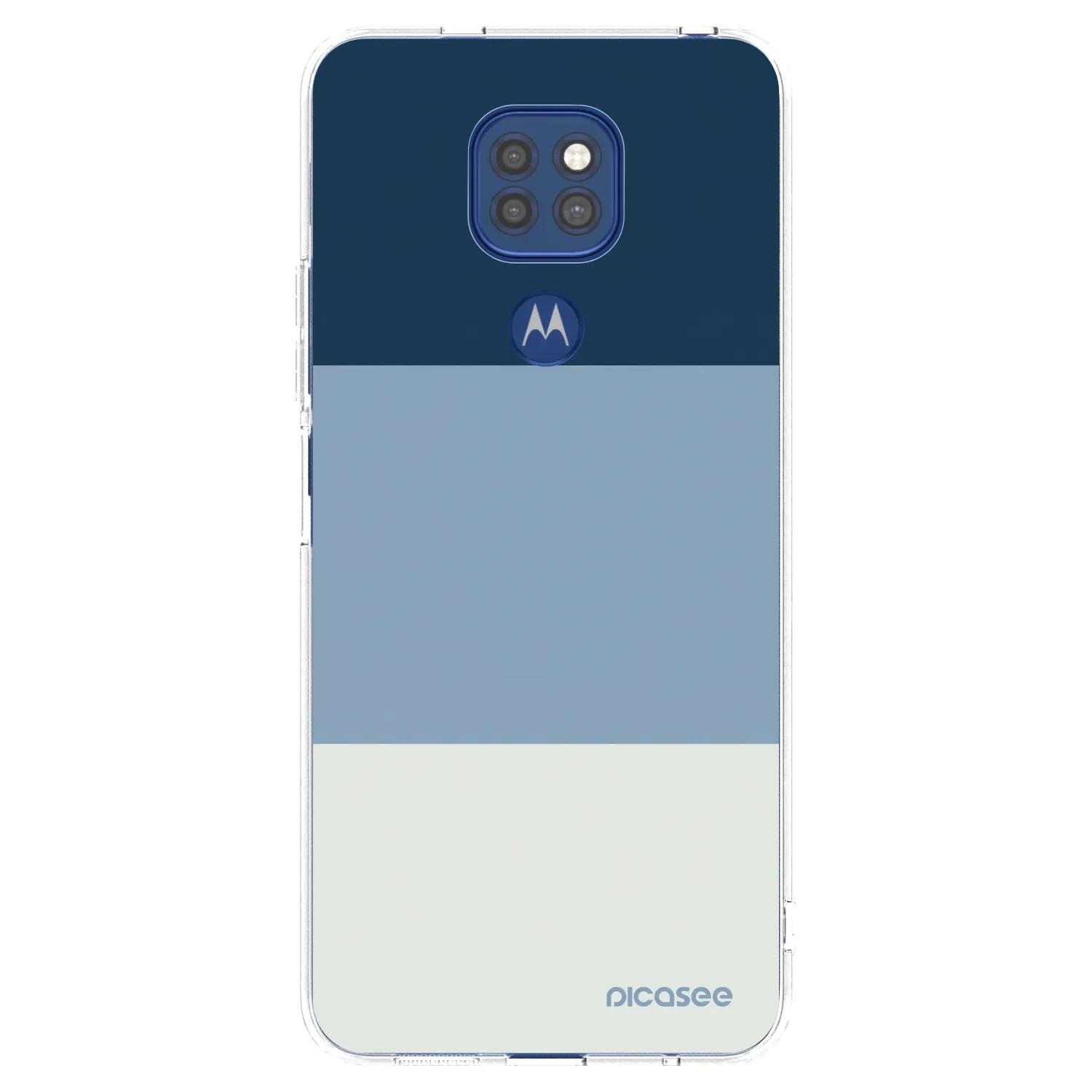 Picasee átlátszó szilikon tok az alábbi mobiltelefonokra Motorola Moto G9 Play - Coastal Blue