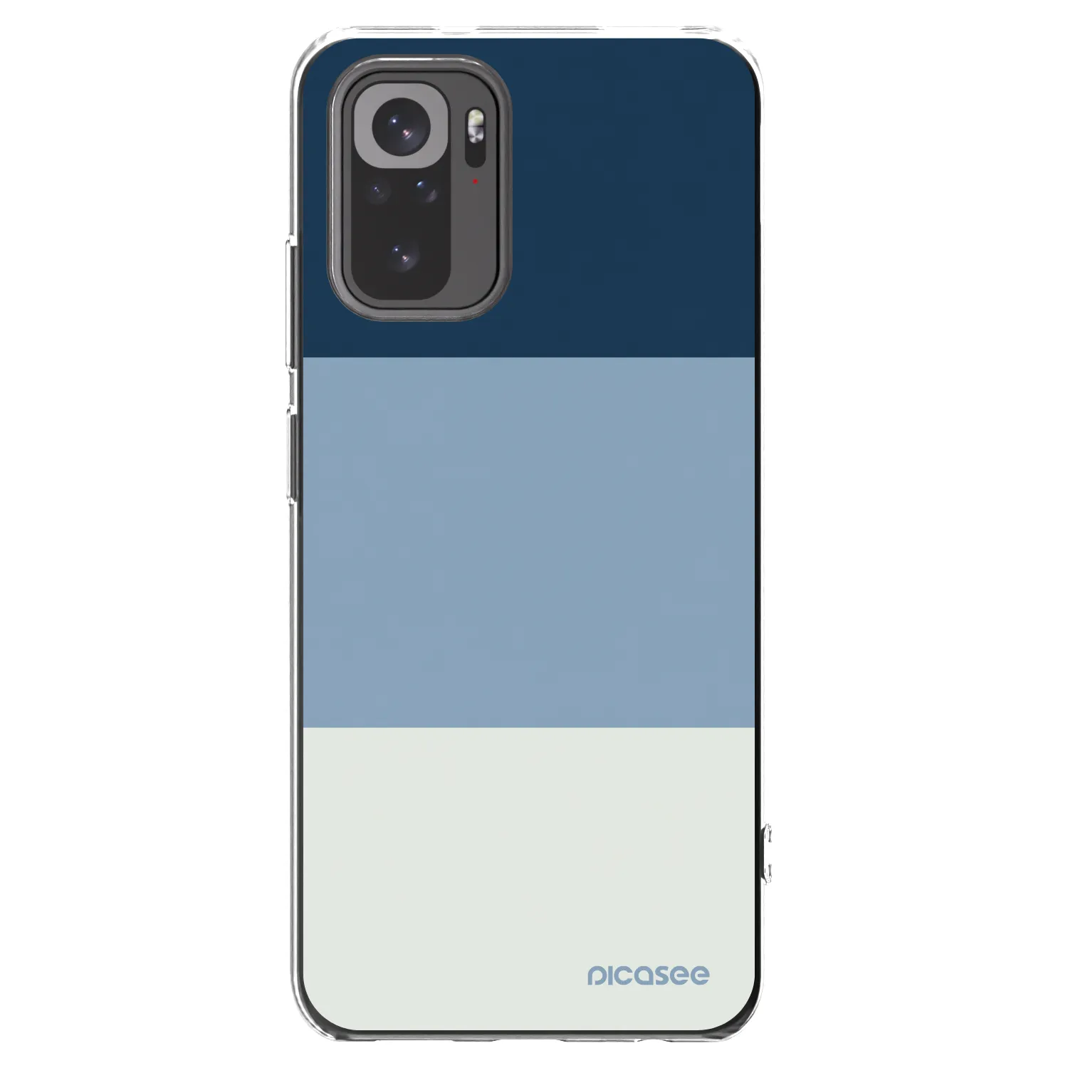 Picasee átlátszó szilikon tok az alábbi mobiltelefonokra Xiaomi Redmi Note 10 - Coastal Blue