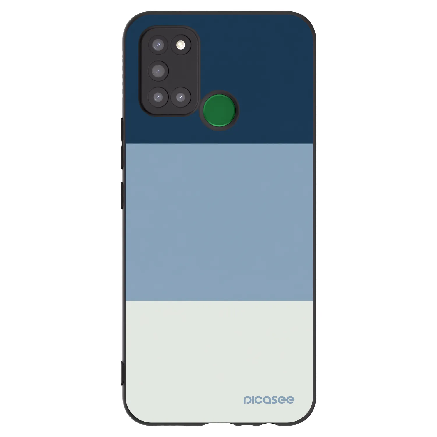 Picasee fekete szilikon tok az alábbi mobiltelefonokra Realme 7i - Coastal Blue