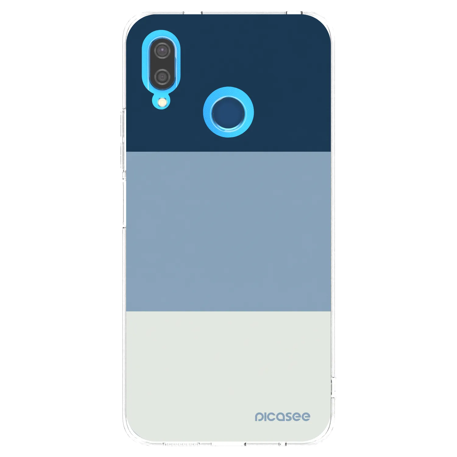 Picasee átlátszó szilikon tok az alábbi mobiltelefonokra Huawei P20 Lite - Coastal Blue
