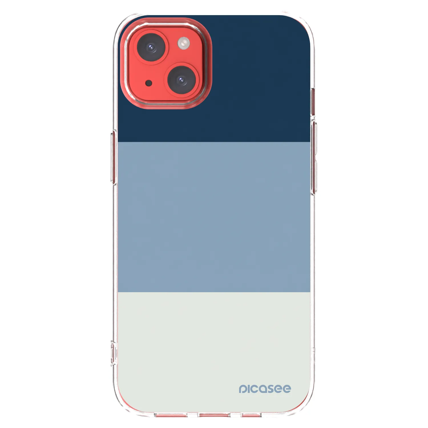 Picasee átlátszó szilikon tok az alábbi mobiltelefonokra Apple iPhone 13 - Coastal Blue