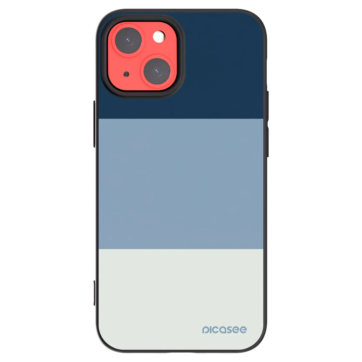 Picasee fekete szilikon tok az alábbi mobiltelefonokra Apple iPhone 13 mini - Coastal Blue