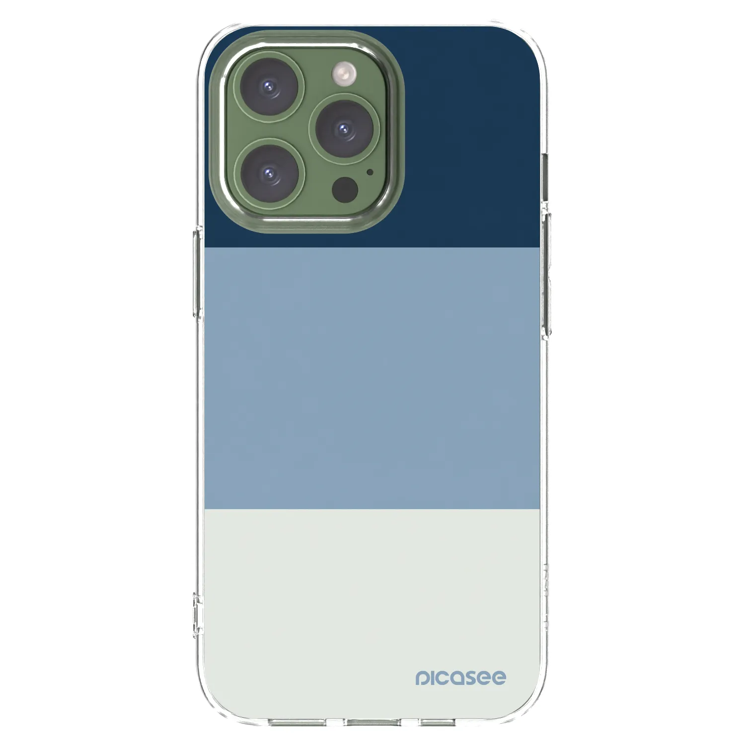 Picasee átlátszó szilikon tok az alábbi mobiltelefonokra Apple iPhone 13 Pro - Coastal Blue