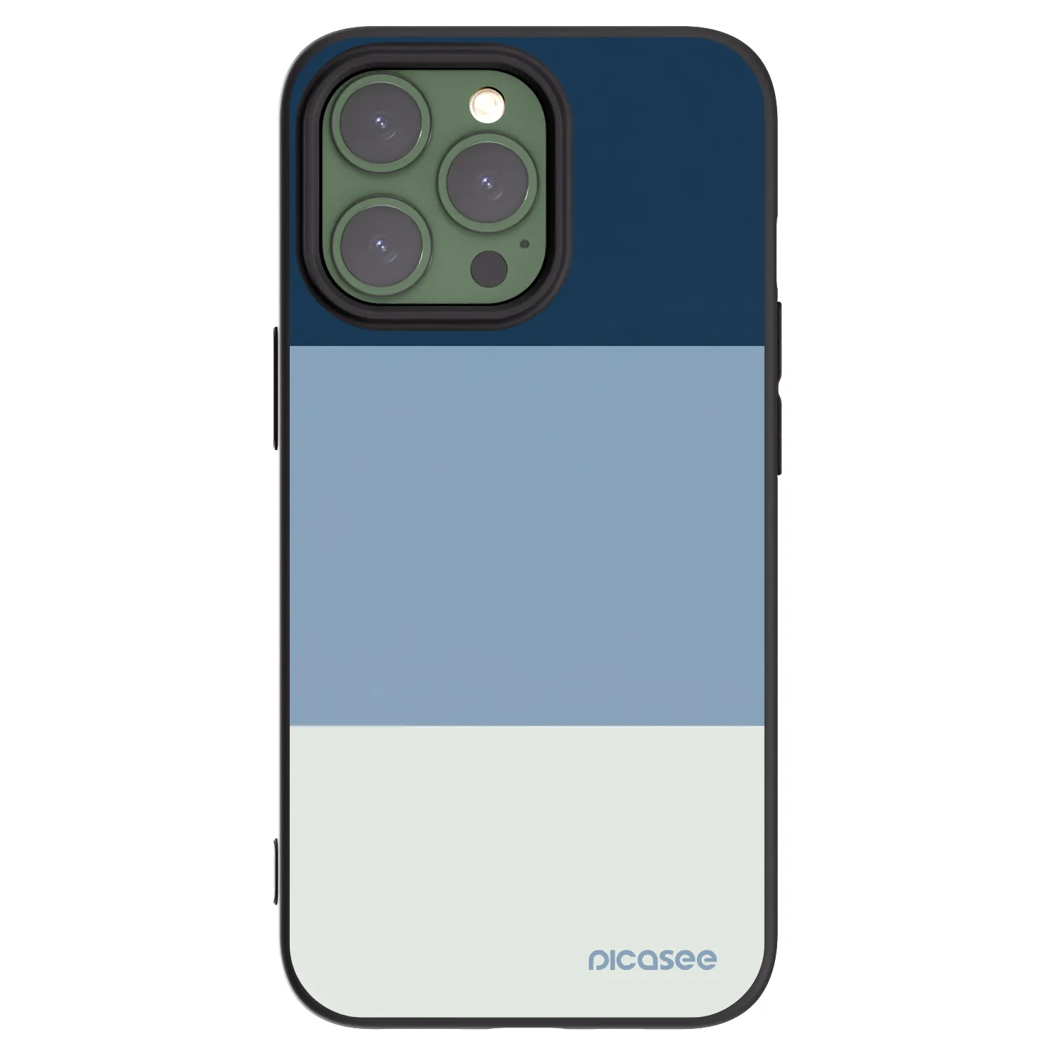 Picasee fekete szilikon tok az alábbi mobiltelefonokra Apple iPhone 13 Pro - Coastal Blue