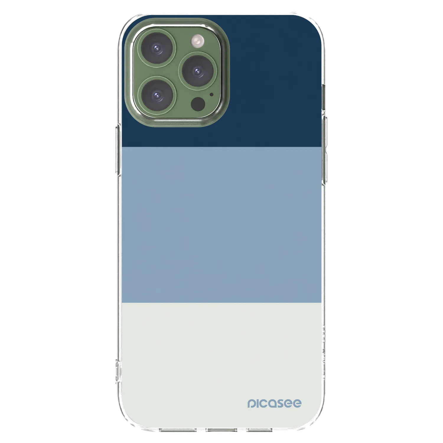 Picasee átlátszó szilikon tok az alábbi mobiltelefonokra Apple iPhone 13 Pro Max - Coastal Blue