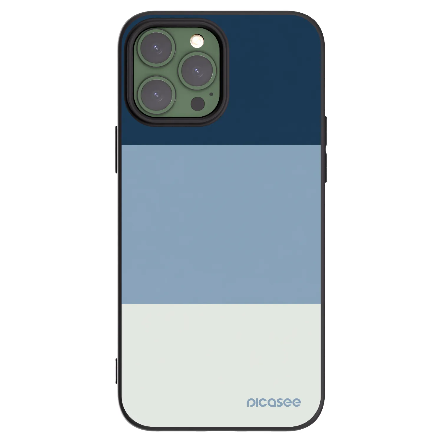Picasee fekete szilikon tok az alábbi mobiltelefonokra Apple iPhone 13 Pro Max - Coastal Blue