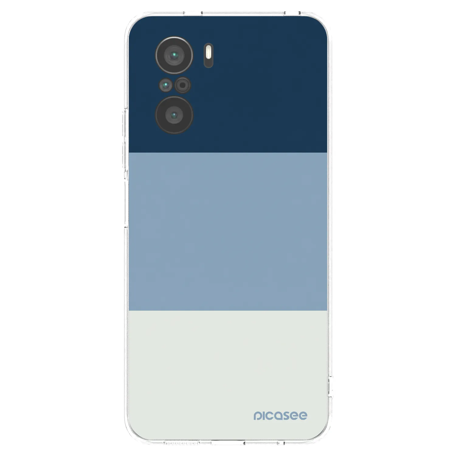 Picasee átlátszó szilikon tok az alábbi mobiltelefonokra Xiaomi Poco F3 - Coastal Blue