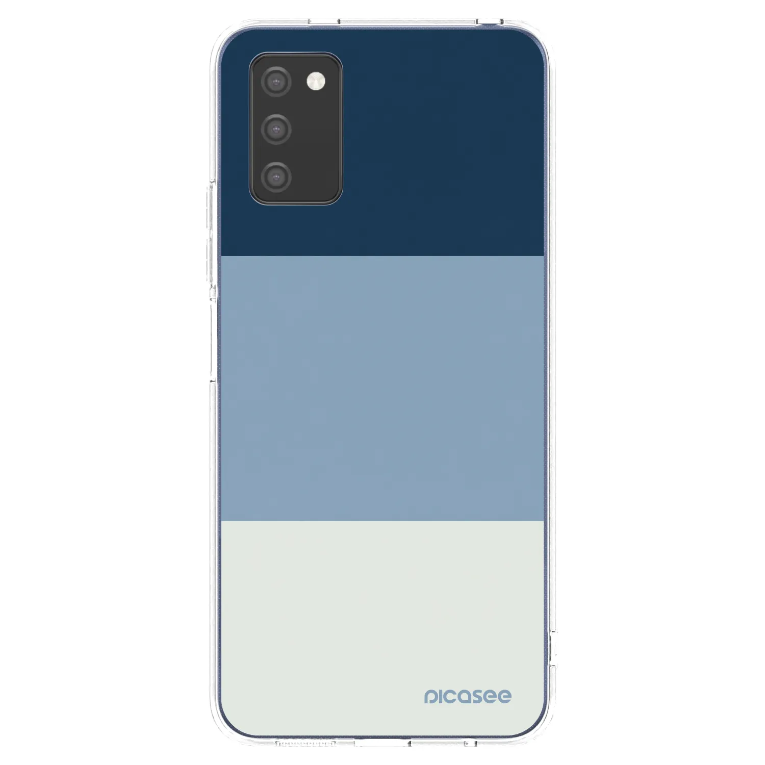Picasee átlátszó szilikon tok az alábbi mobiltelefonokra Samsung Galaxy A02s A025G - Coastal Blue