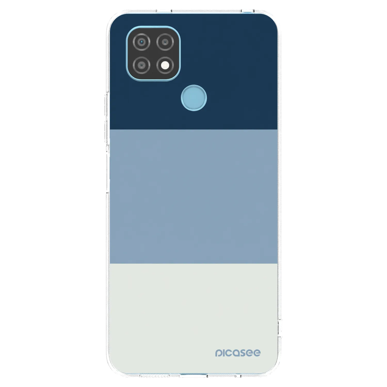 Picasee átlátszó szilikon tok az alábbi mobiltelefonokra Realme C21 - Coastal Blue