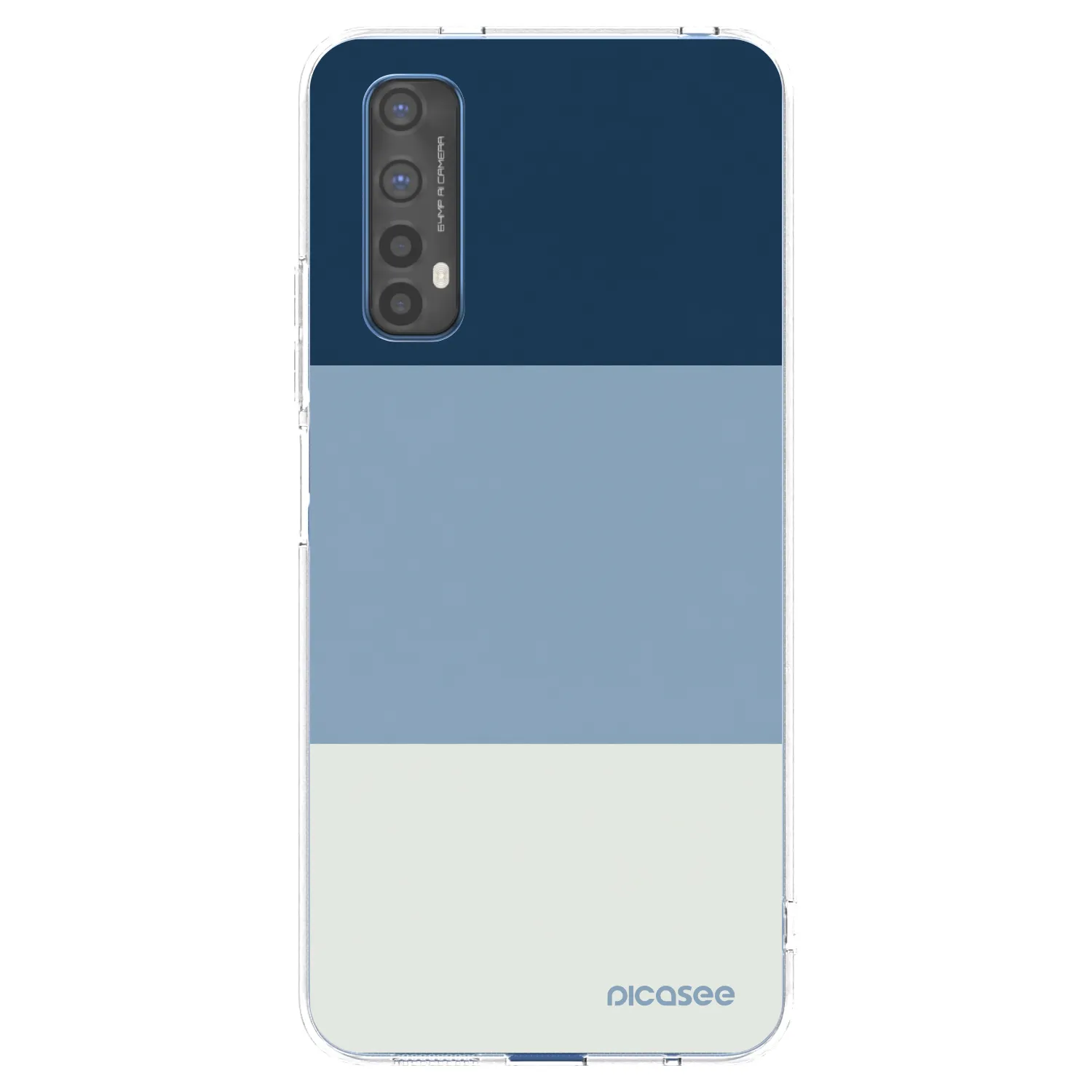 Picasee átlátszó szilikon tok az alábbi mobiltelefonokra Realme 7 - Coastal Blue