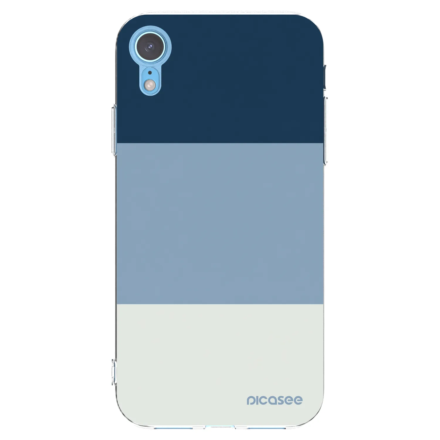 Picasee átlátszó szilikon tok az alábbi mobiltelefonokra Apple iPhone XR - Coastal Blue