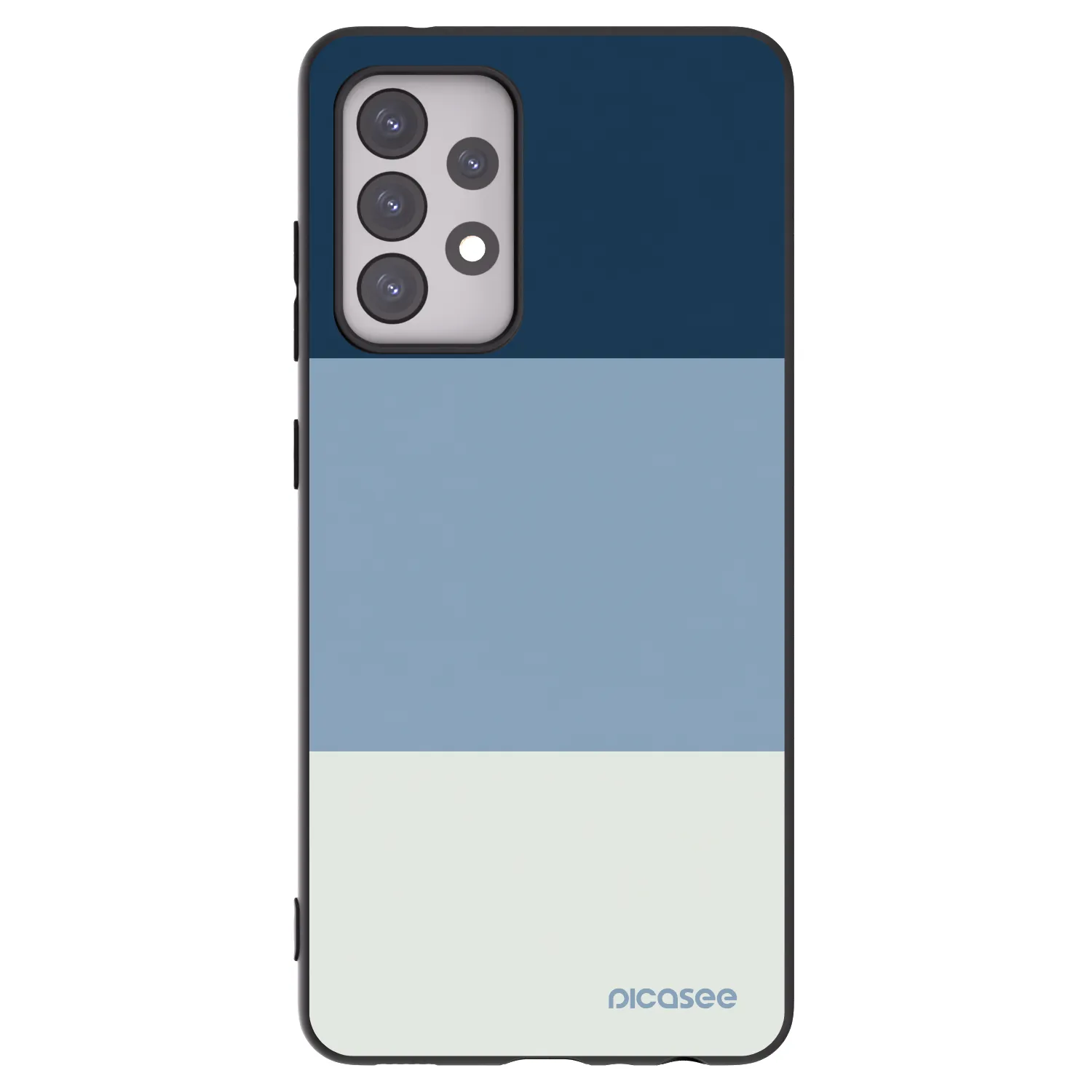 Picasee fekete szilikon tok az alábbi mobiltelefonokra Samsung Galaxy A52s 5G A528B - Coastal Blue