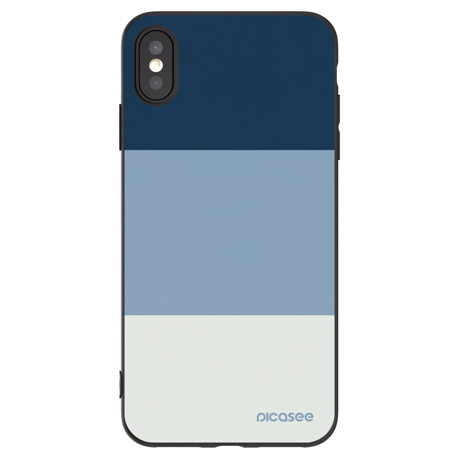 Picasee fekete szilikon tok az alábbi mobiltelefonokra Apple iPhone XS Max - Coastal Blue
