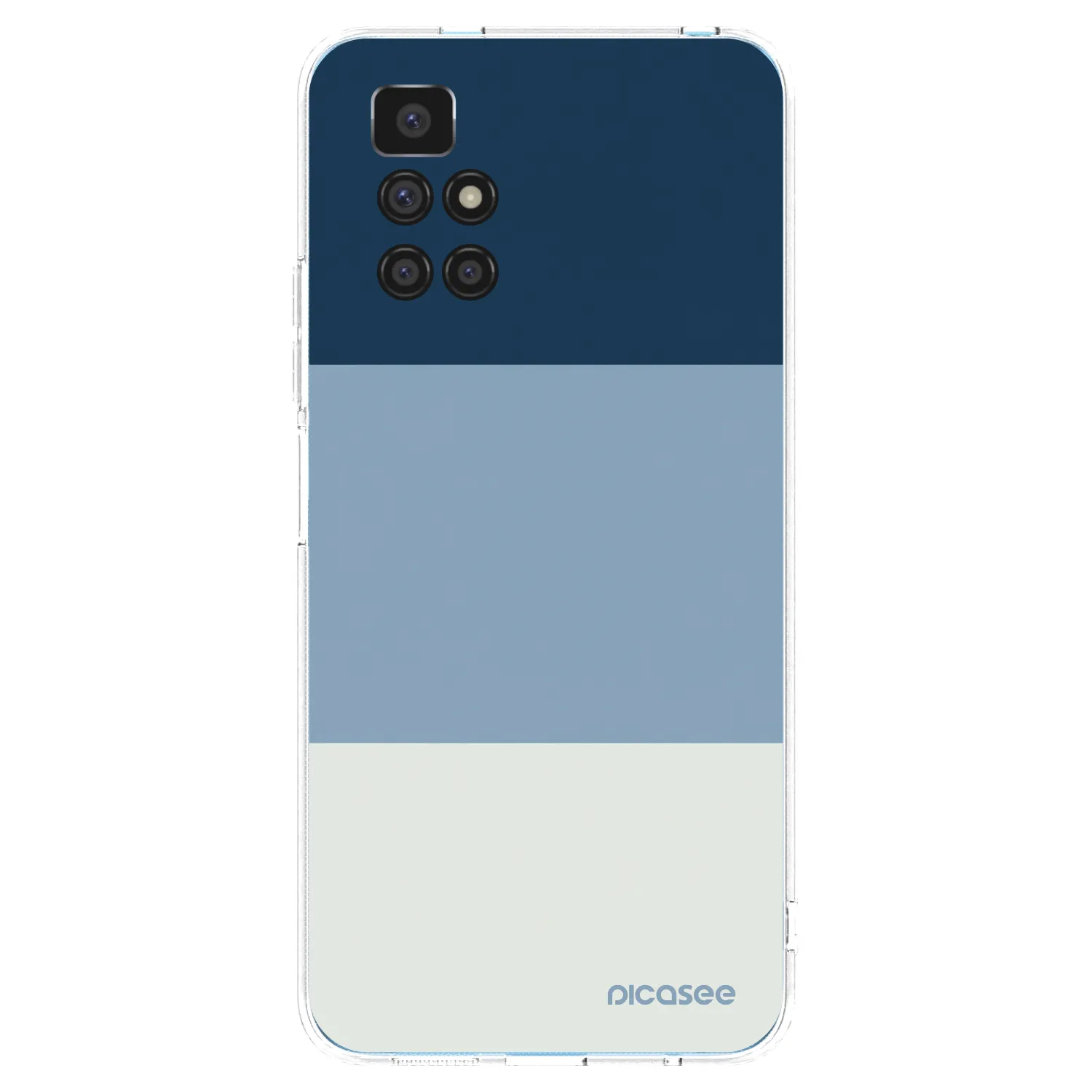 Picasee átlátszó szilikon tok az alábbi mobiltelefonokra Xiaomi Redmi 10 - Coastal Blue