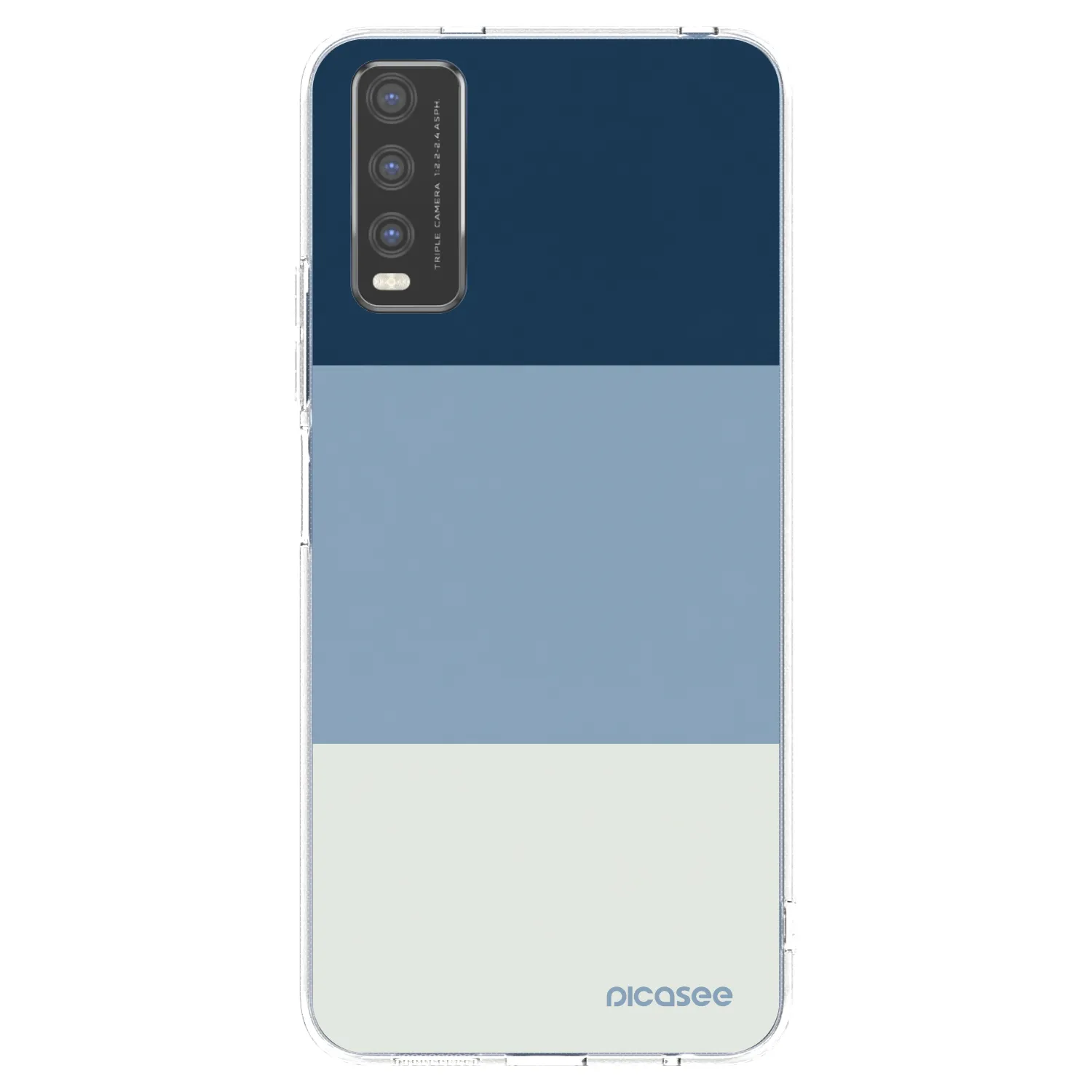 Picasee átlátszó szilikon tok az alábbi mobiltelefonokra Vivo Y20s - Coastal Blue