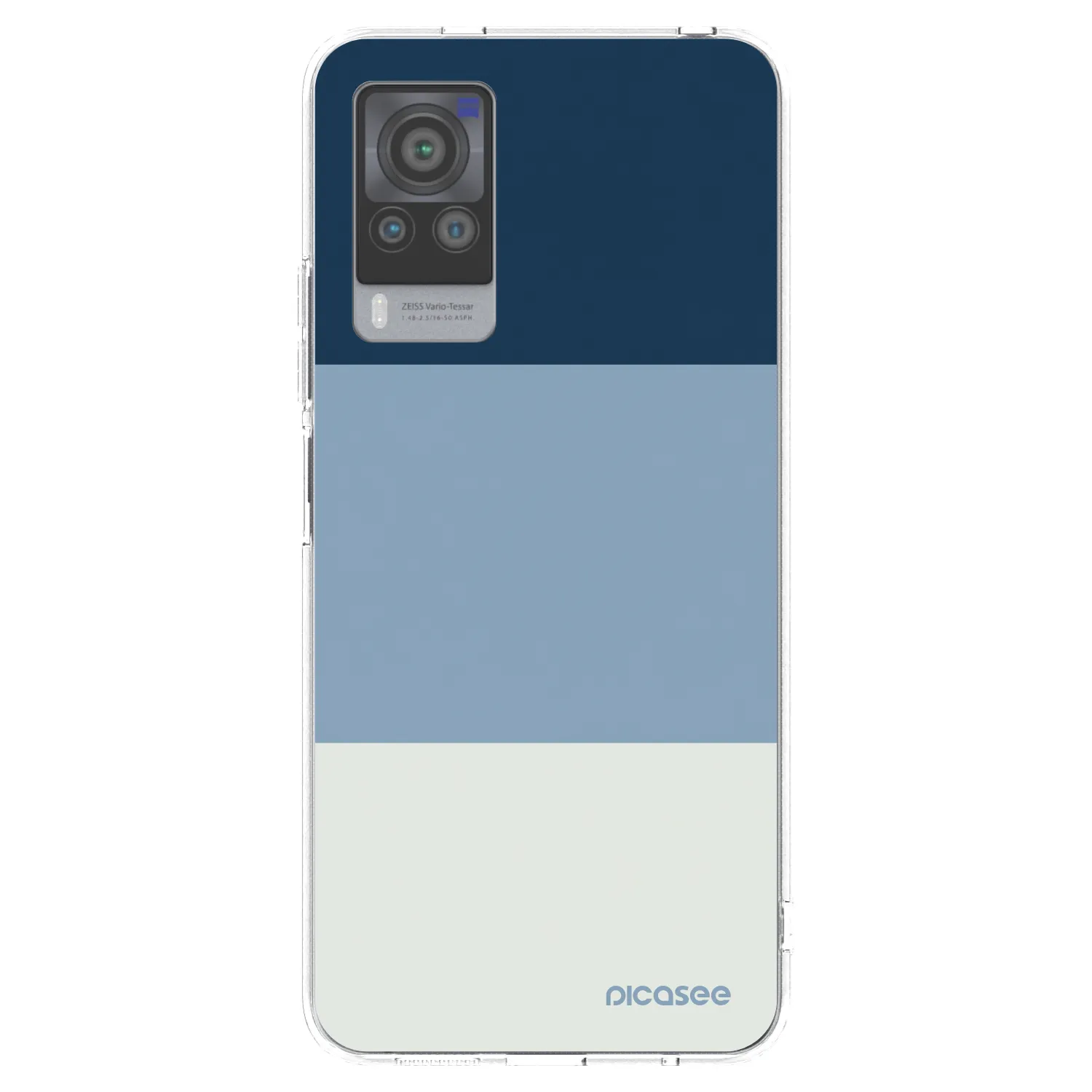 Picasee átlátszó szilikon tok az alábbi mobiltelefonokra Vivo X60 Pro 5G - Coastal Blue