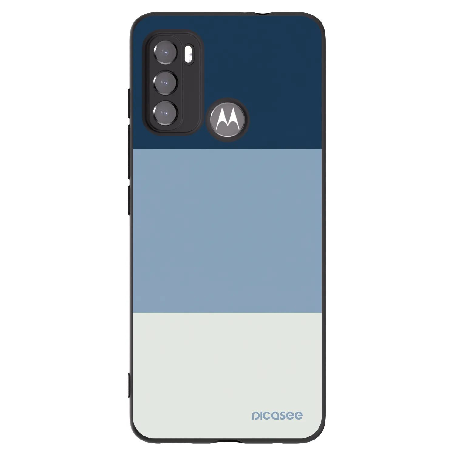 Picasee fekete szilikon tok az alábbi mobiltelefonokra Motorola Moto G60 - Coastal Blue