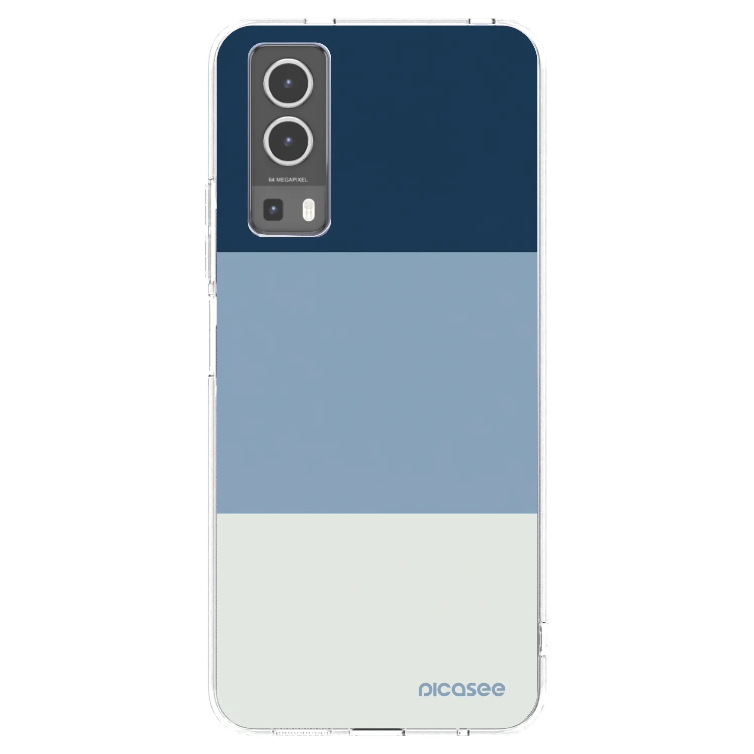 Picasee átlátszó szilikon tok az alábbi mobiltelefonokra Vivo Y72 5G - Coastal Blue