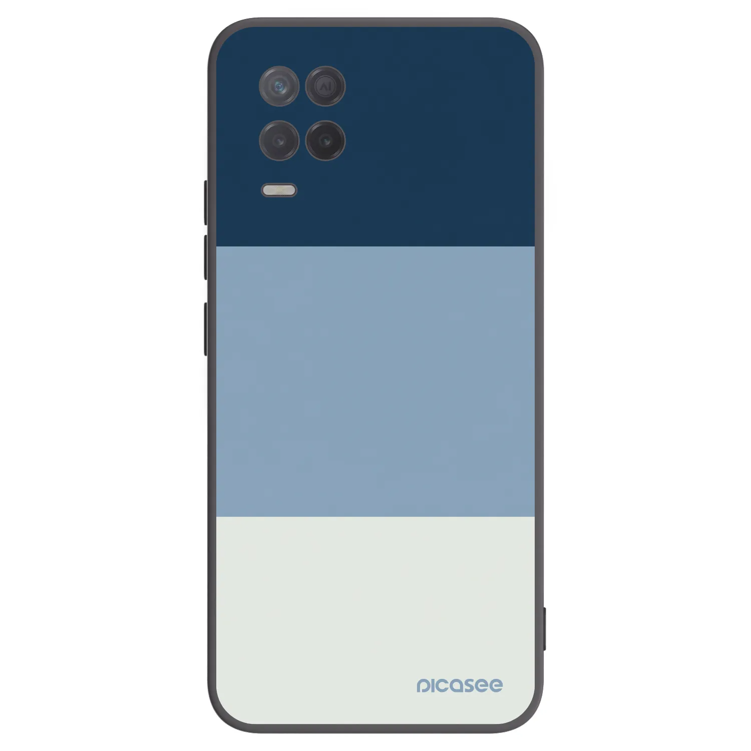 Picasee fekete szilikon tok az alábbi mobiltelefonokra Realme 8 5G - Coastal Blue