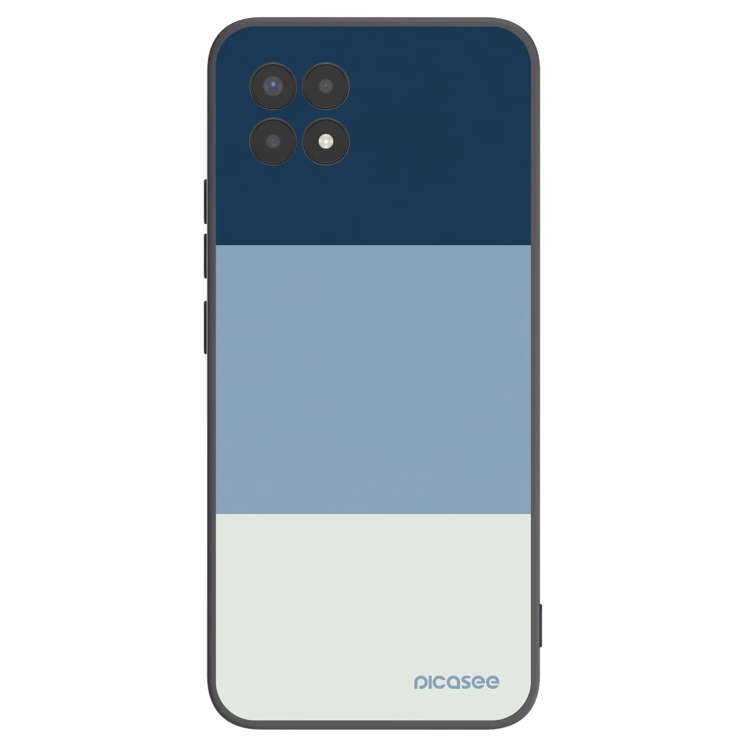 Picasee fekete szilikon tok az alábbi mobiltelefonokra Realme 8i - Coastal Blue