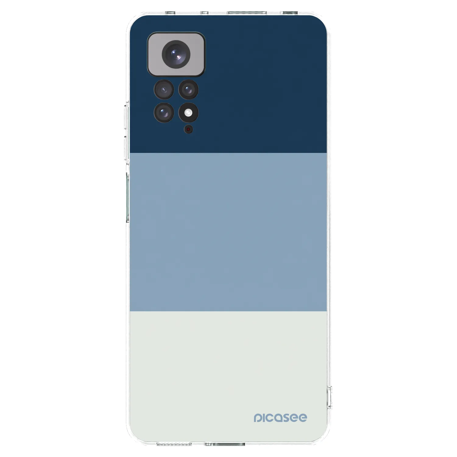 Picasee átlátszó szilikon tok az alábbi mobiltelefonokra Xiaomi Redmi Note 11 - Coastal Blue