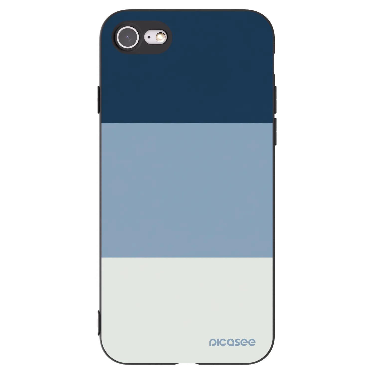 Picasee fekete szilikon tok az alábbi mobiltelefonokra Apple iPhone SE 2022 - Coastal Blue