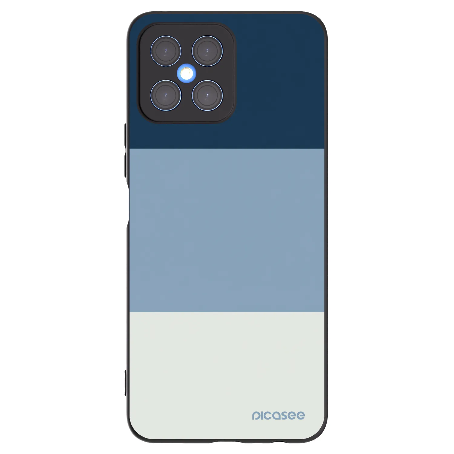 Picasee fekete szilikon tok az alábbi mobiltelefonokra Honor X8 4G - Coastal Blue