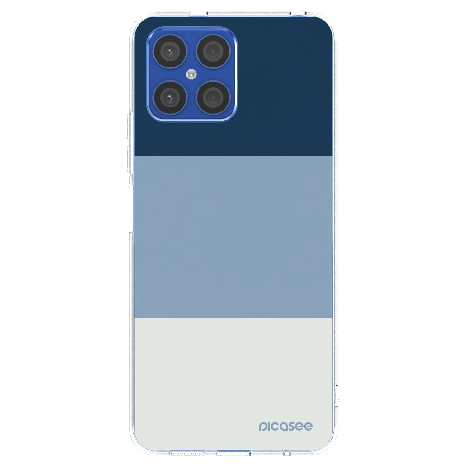 Picasee átlátszó szilikon tok az alábbi mobiltelefonokra Honor X8 4G - Coastal Blue