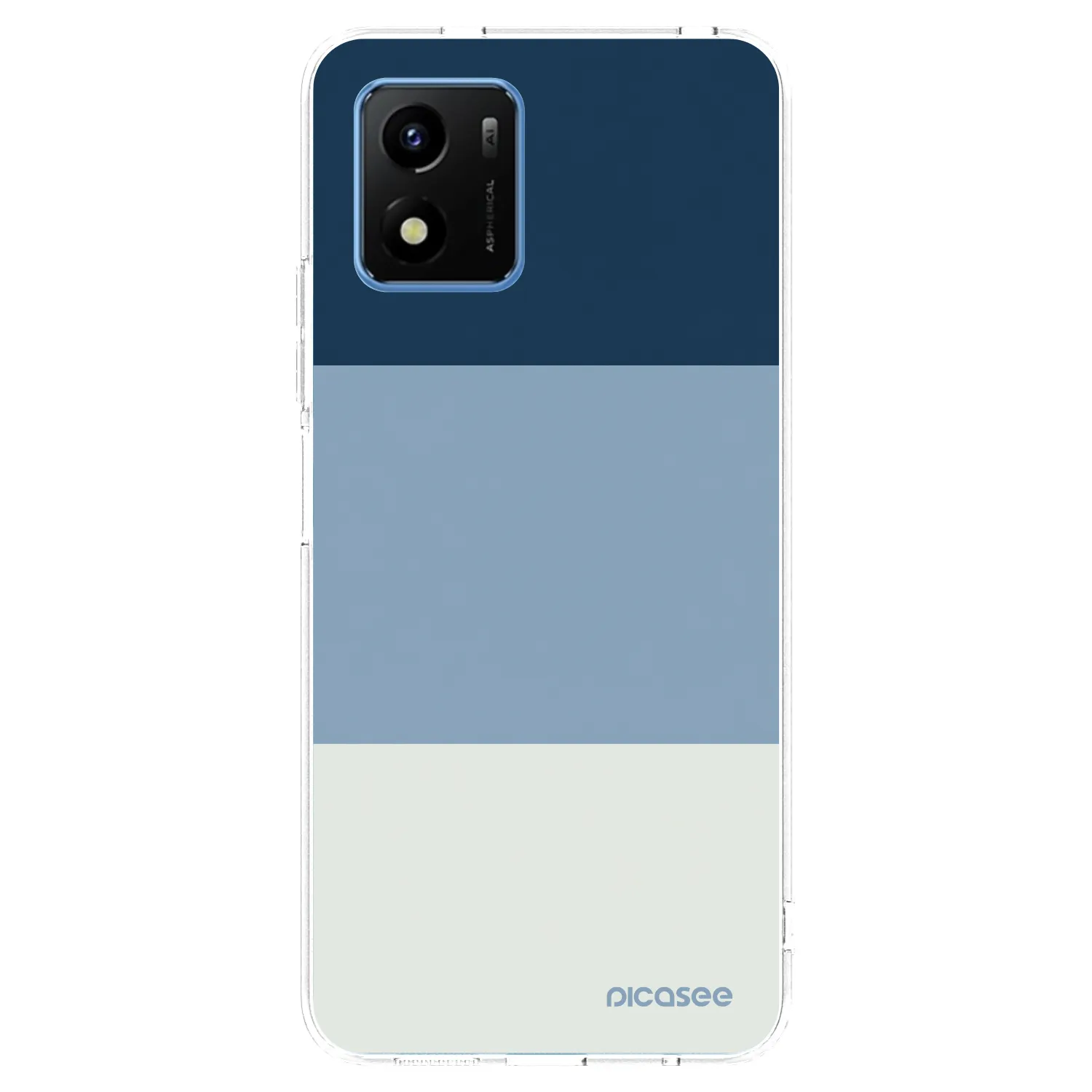 Picasee átlátszó szilikon tok az alábbi mobiltelefonokra Vivo Y01 - Coastal Blue