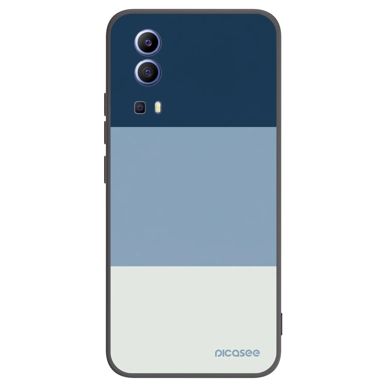 Picasee fekete szilikon tok az alábbi mobiltelefonokra Vivo Y52 5G - Coastal Blue
