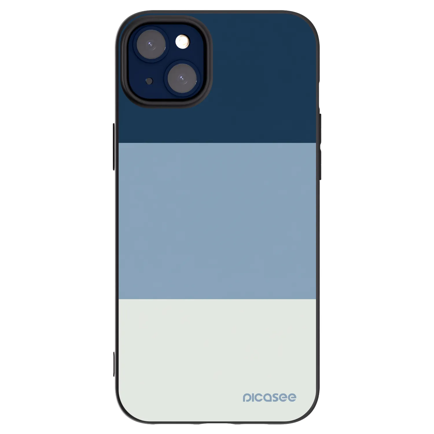 Picasee fekete szilikon tok az alábbi mobiltelefonokra Apple iPhone 14 Plus - Coastal Blue
